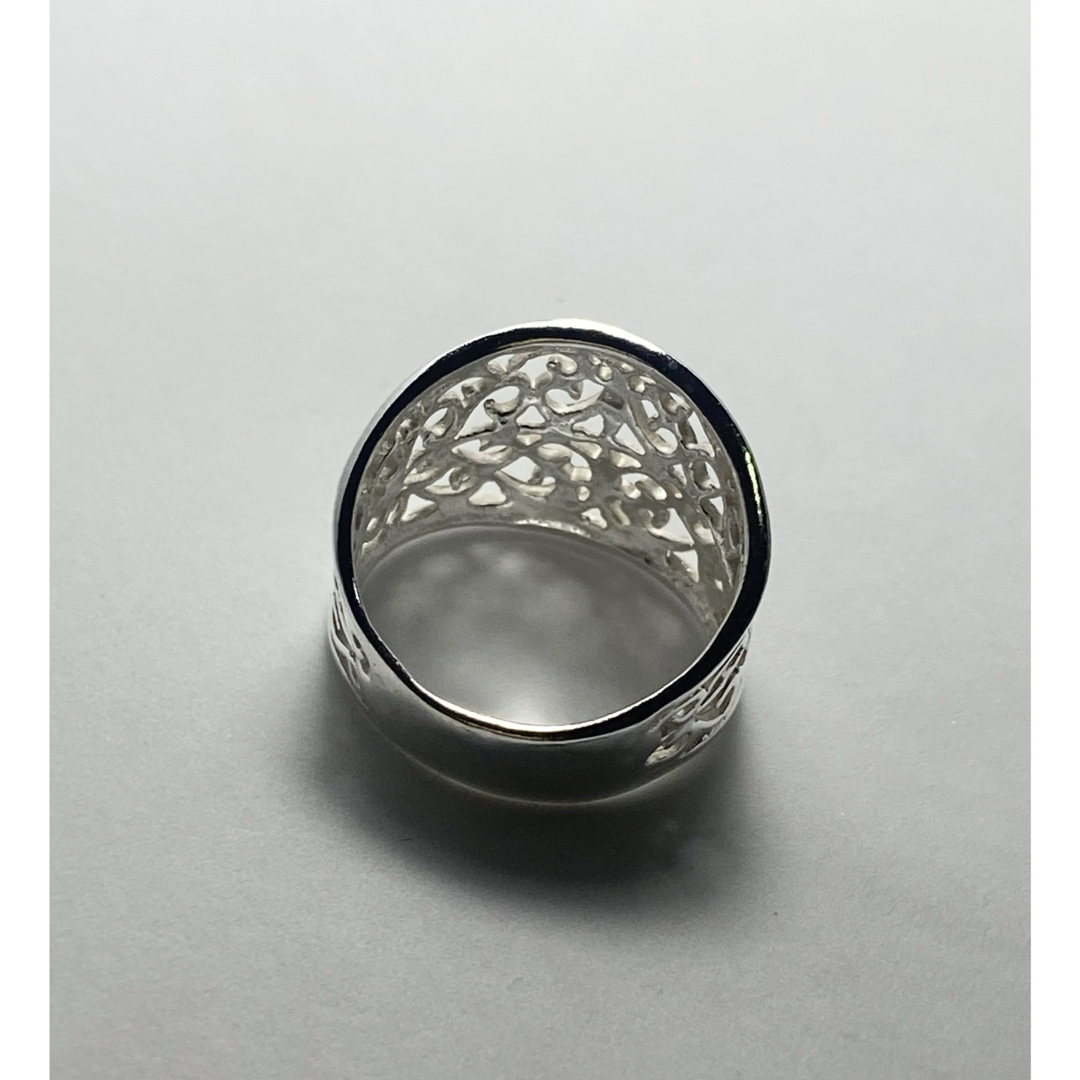 アラベスク唐草模様　透かしスターリングシルバー925 スタイリッシュ純銀18号3 メンズのアクセサリー(リング(指輪))の商品写真