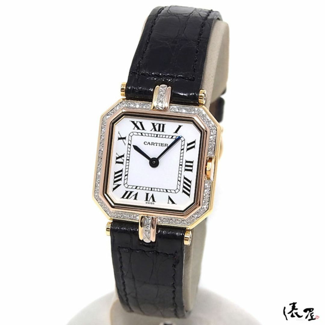 Cartier(カルティエ)の【純正ダイヤ】カルティエ K18 サンチュール LM 金無垢 美品 ヴィンテージ メンズ レディース Cartier 時計 腕時計 中古【送料無料】 メンズの時計(腕時計(アナログ))の商品写真