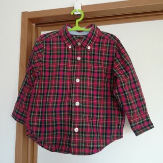 ベビーギャップ(babyGAP)のbabyGAP　チェックシャツ　長袖　　90  95(ブラウス)