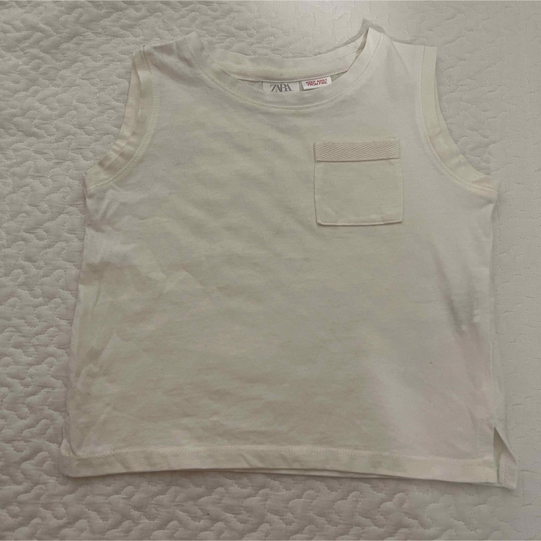 ZARA KIDS(ザラキッズ)のZARAkids ノースリーブTシャツ 86cm（2枚セット） キッズ/ベビー/マタニティのベビー服(~85cm)(シャツ/カットソー)の商品写真