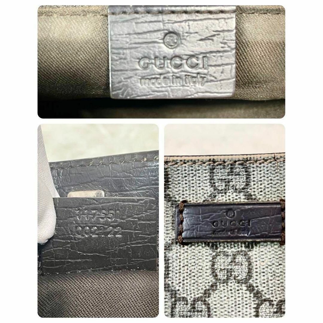 Gucci(グッチ)のGUCCI トートバッグ　GGスプリーム　レザー　手提げ　A4可 レディースのバッグ(トートバッグ)の商品写真