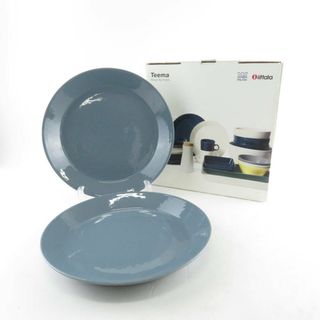 イッタラ(iittala)の美品 iittala イッタラ ティーマ 中皿 2枚 ペア 23cmプレート 廃盤色 レアカラー SU6642B4 (食器)