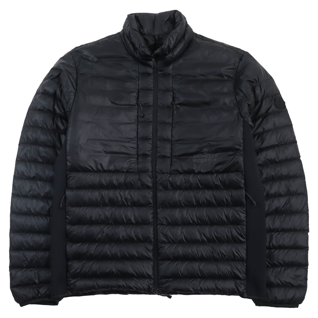 MONCLER(モンクレール)の未使用品●MONCLER モンクレール 2022年製 JOVET PERTEX ラバーロゴパッチ付き ライトダウンジャケット ブラック 2 正規品 メンズ メンズのジャケット/アウター(ダウンジャケット)の商品写真