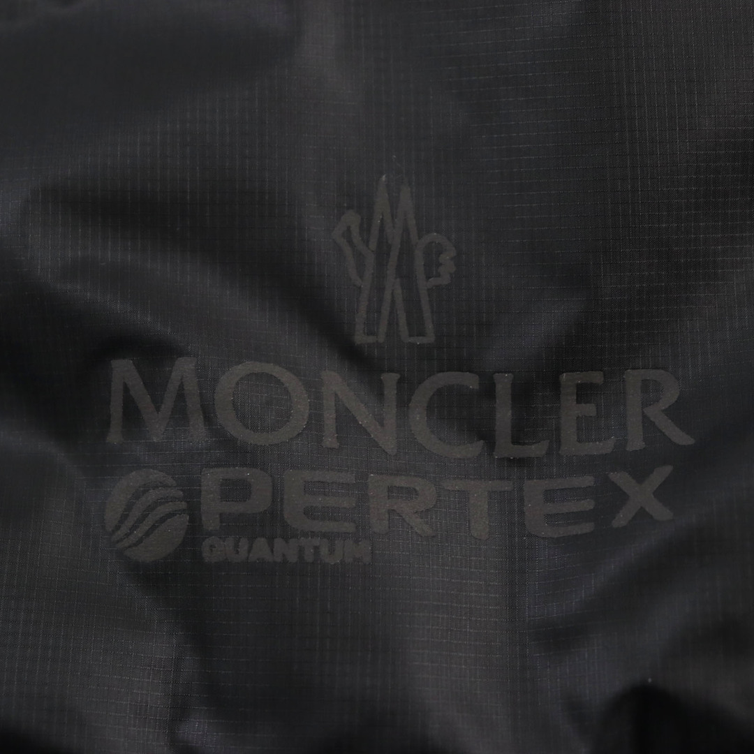 MONCLER(モンクレール)の未使用品●MONCLER モンクレール 2022年製 JOVET PERTEX ラバーロゴパッチ付き ライトダウンジャケット ブラック 2 正規品 メンズ メンズのジャケット/アウター(ダウンジャケット)の商品写真
