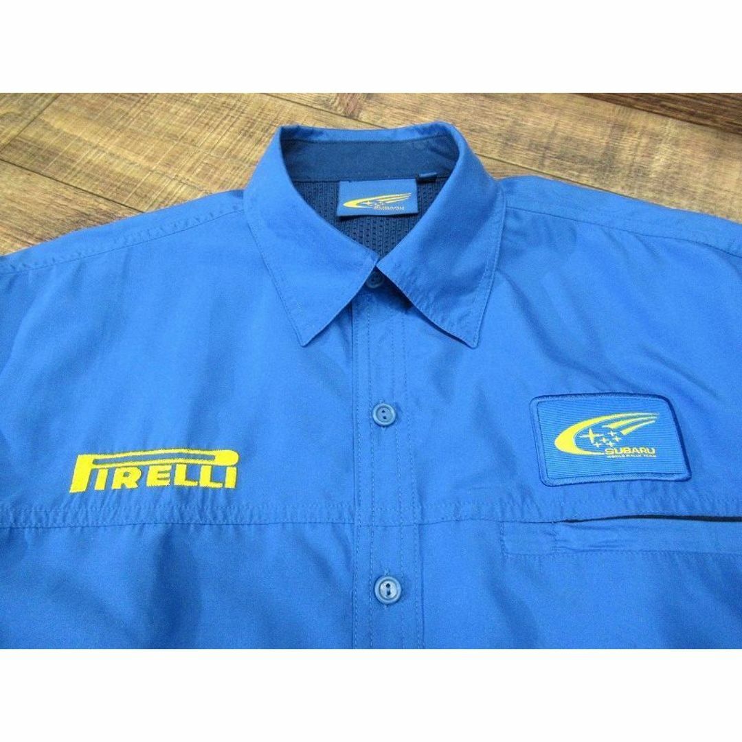スバル(スバル)のスバル STI ワールド ラリー チーム ロゴ 刺繍 オフィシャル 半袖 シャツ メンズのトップス(シャツ)の商品写真