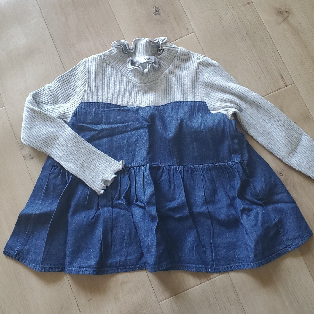 SHIPS KIDS(シップスキッズ)のシップス　長袖カットソー　100 キッズ/ベビー/マタニティのキッズ服女の子用(90cm~)(Tシャツ/カットソー)の商品写真