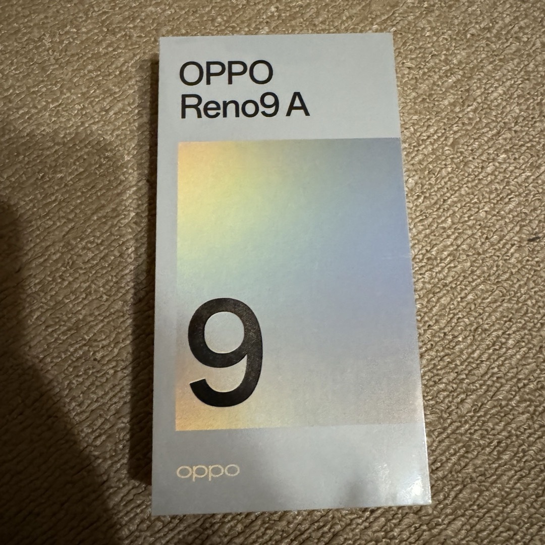 OPPO(オッポ)の(新品未開封) OPPO Reno9 A ナイトブラック スマホ/家電/カメラのスマートフォン/携帯電話(スマートフォン本体)の商品写真