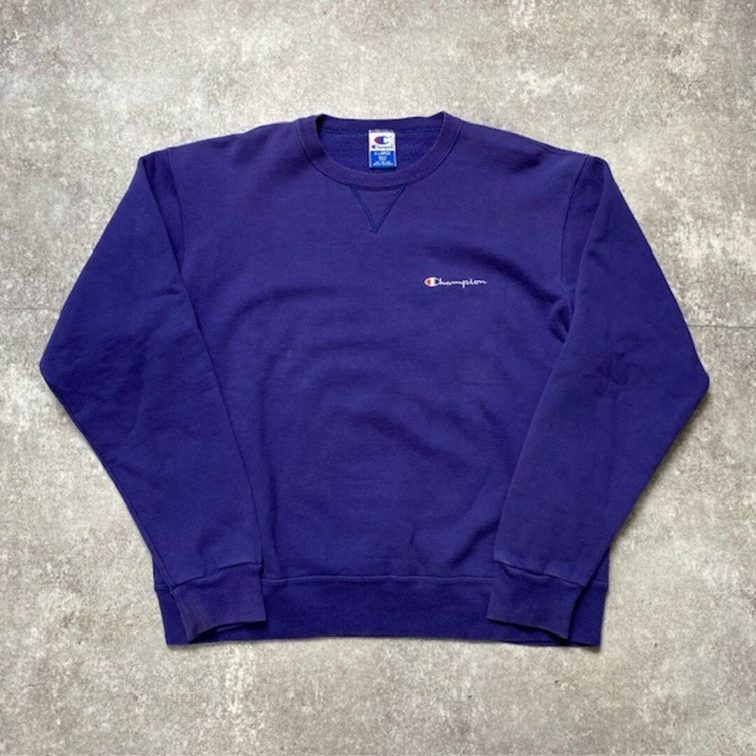 Champion(チャンピオン)の90's Champion 青刺繍タグ 前Vスウェット XL チャンピオン ロゴ刺繍 ヴィンテージ vintage 318U メンズのトップス(スウェット)の商品写真