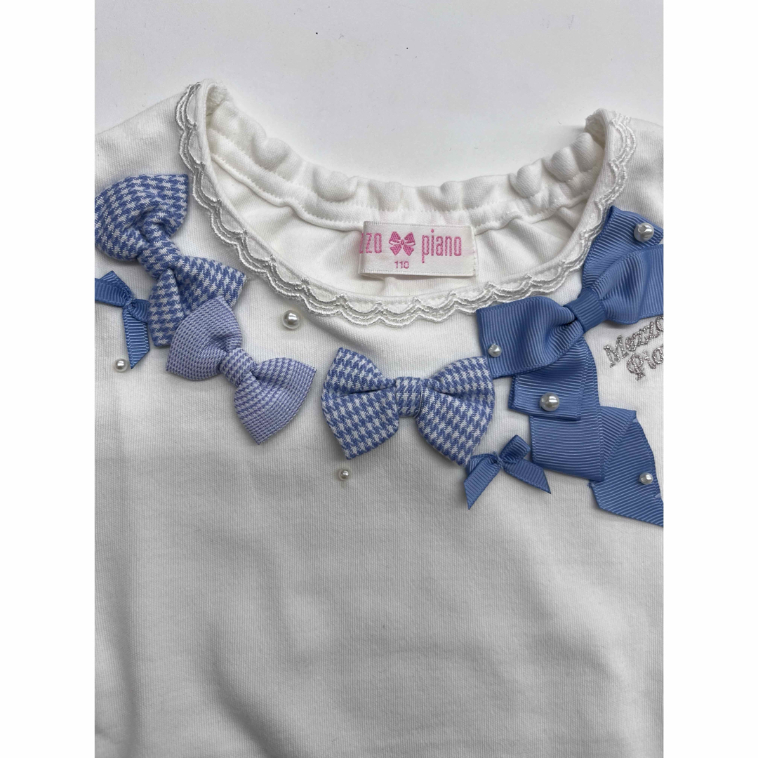 mezzo piano(メゾピアノ)のメゾピアノ　長袖　Tシャツ　110センチ　 キッズ/ベビー/マタニティのキッズ服女の子用(90cm~)(Tシャツ/カットソー)の商品写真