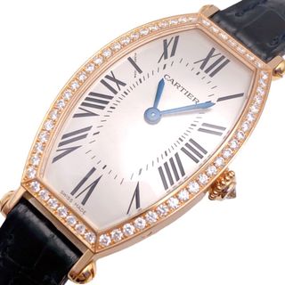 カルティエ(Cartier)の　カルティエ Cartier トノ－SM WE400331 シャンパンゴールド K18ピンクゴールド レディース 腕時計(腕時計)