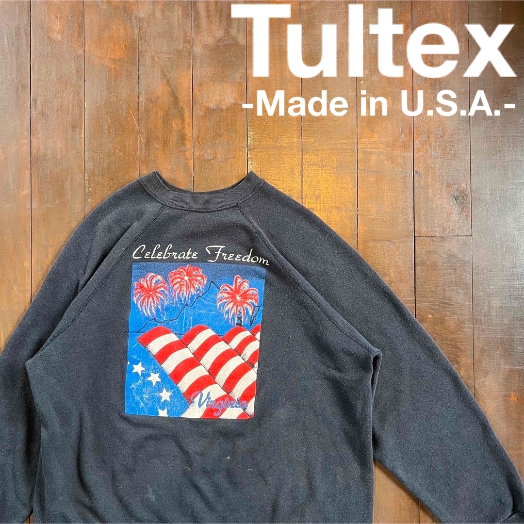 激レア！！【Tultex タルテックス】80sビンテージスウェット　アメリカ製 メンズのトップス(スウェット)の商品写真