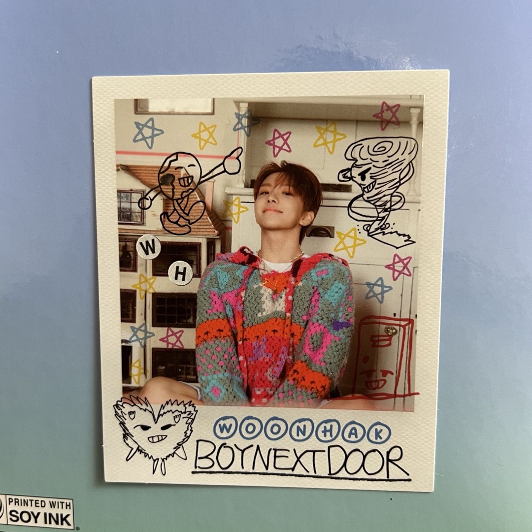 BOYNEXTDOOR HOW?  sticker ウナク ポラロイド  エンタメ/ホビーのCD(K-POP/アジア)の商品写真