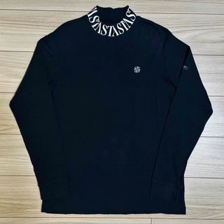 セントアンドリュース(St.Andrews)の【美品】セントアンドリュース ゴルフ モックネック シャツ ブラック(ウエア)