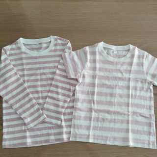 ムジルシリョウヒン(MUJI (無印良品))の無印良品　長袖・半袖Tシャツセット　110(Tシャツ/カットソー)