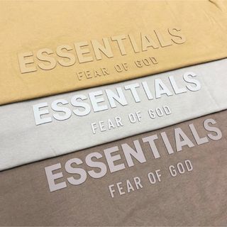 フィアオブゴッド(FEAR OF GOD)の特別価格！essentials TシャツXL カーキ 半袖(Tシャツ/カットソー(半袖/袖なし))