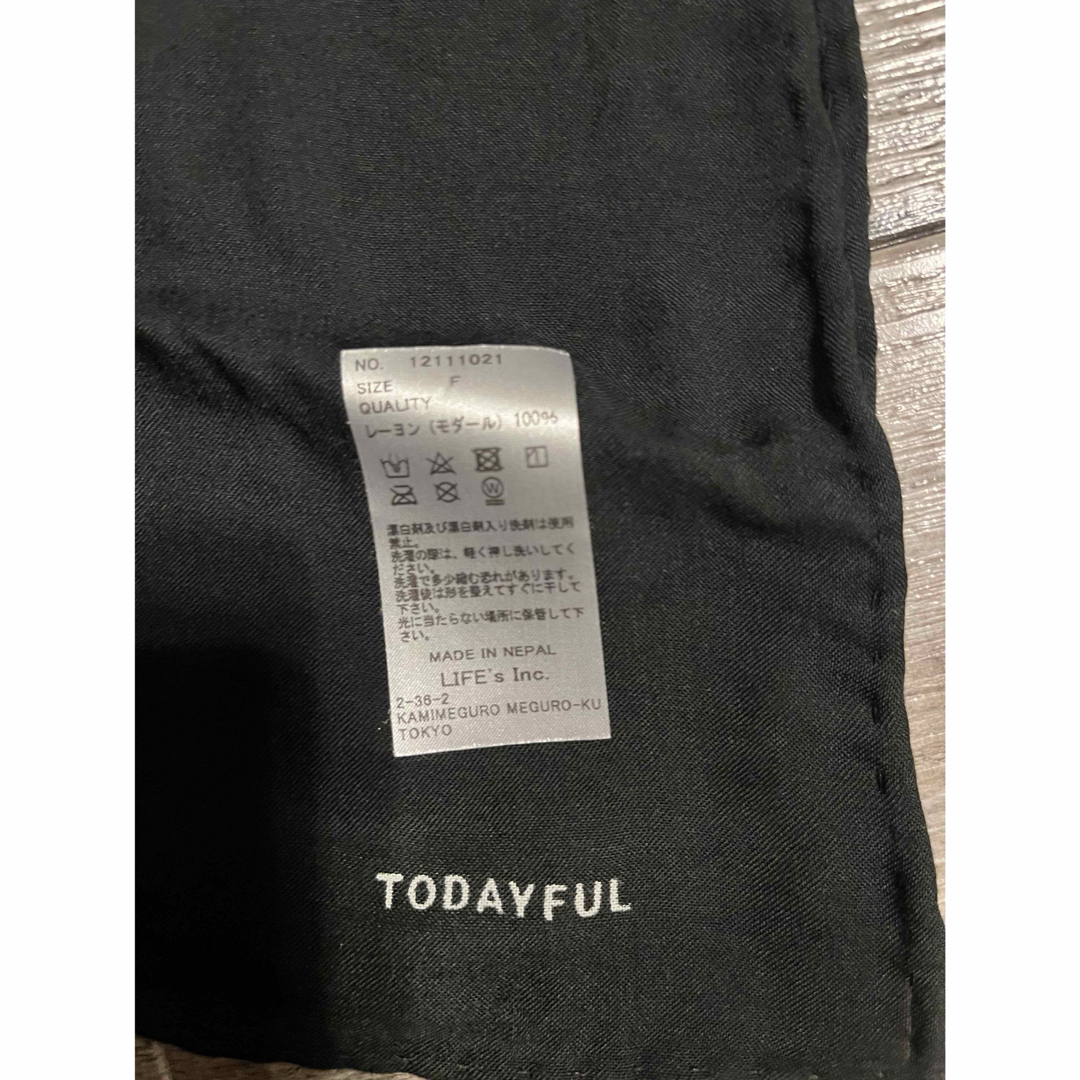TODAYFUL(トゥデイフル)のtodayful モダール　スカーフ レディースのファッション小物(バンダナ/スカーフ)の商品写真