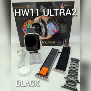 NEW‼️【ChatGPT】スマートウォッチ(ブラック)HW11 ULTRA2(腕時計(デジタル))