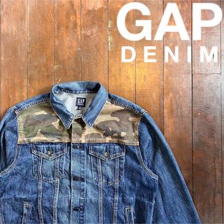 レア物！！【GAP DENIM ギャップ】デニムジャケット　迷彩切り替え