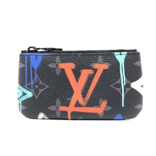 ルイヴィトン LOUIS VUITTON グラフィティ ポシェットクレ M81795 モノグラムエクリプス  キーケース コインケース モノグラムエクリプスキャンバス ブラック