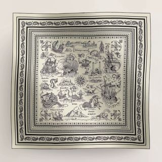 Hermes - 【HERMES】エルメス・パリ・ステーション/バンダナ55/カレ Hermes - 【HERMES】エルメス・パリ・ステーション/バンダナ55/カレ