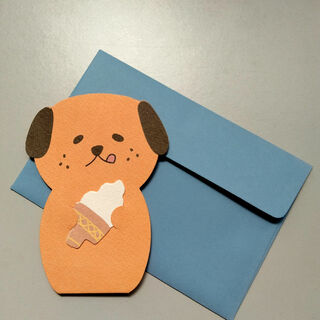 韓国 メッセージカード 犬(カード/レター/ラッピング)