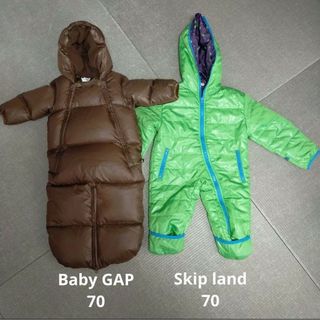 ベビーギャップ(babyGAP)のジャンプスーツ  2点セット(ロンパース)