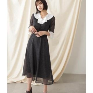 ジルバイジルスチュアート(JILL by JILLSTUART)のJILL by JILLSTUARTシアーランダムドットプリントワンピース(ロングワンピース/マキシワンピース)