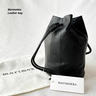 marimekko - 未使用 マリメッコ Keira bag レザー トート ショルダーバッグ 黒