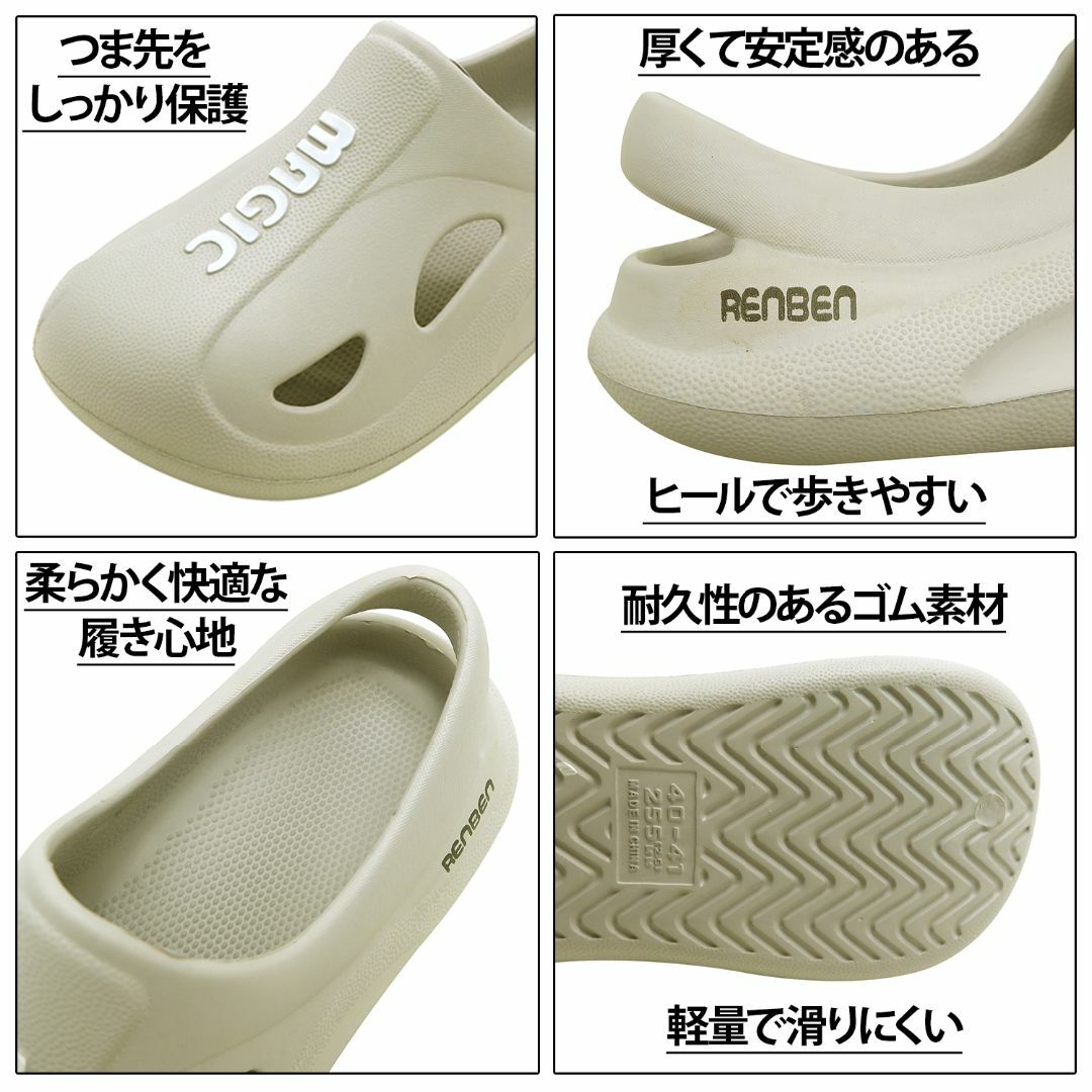 【特価】メンズ サンダル かかとあり ビーチサンダル 25.0~25.5cm レディースの靴/シューズ(サンダル)の商品写真