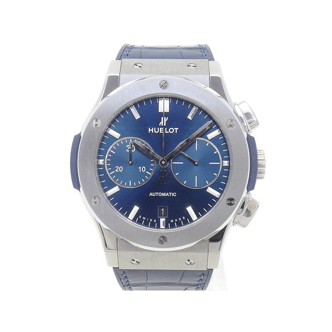 HUBLOT(ウブロ)のウブロ 521.NX.7170.LR クラシックフュージョン クロノグラフ 裏スケ Ti アリゲーターxラバーベルト 自動巻き メンズ 時計 【新宿店】【中古】【新着】 メンズの時計(腕時計(アナログ))の商品写真