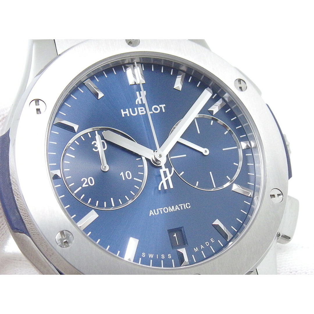 HUBLOT(ウブロ)のウブロ 521.NX.7170.LR クラシックフュージョン クロノグラフ 裏スケ Ti アリゲーターxラバーベルト 自動巻き メンズ 時計 【新宿店】【中古】【新着】 メンズの時計(腕時計(アナログ))の商品写真