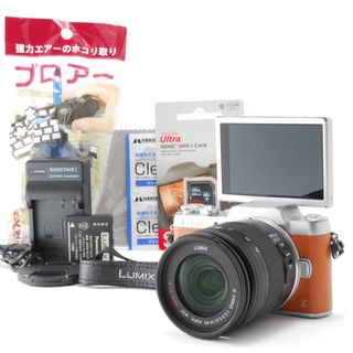 パナソニック(Panasonic)の可愛いブラウン♪高機能でコンパクト❤️Panasonic LUMIX GF-7(ミラーレス一眼)