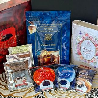 サワイコーヒー(SAWAI COFFEE)の【新品未開封】澤井珈琲　水で溶けるインスタントアイスコーヒーとドリップ6種類(コーヒー)