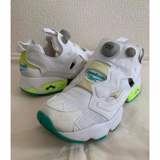 インスタポンプフューリー(INSTAPUMP FURY（Reebok）)のReebok  インスタ ポンプフューリー  白緑(スニーカー)