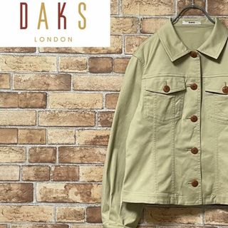 ダックス(DAKS)のDAKS　ダックス　ジャケット　ベージュ　ダブルポケット　古着女子　11AR(その他)