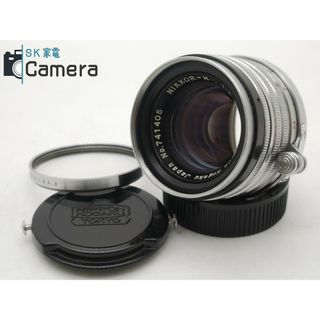 ニコン(Nikon)のNikon NIKKOR-H・C 5cm F2 L39 黒帯 2024年3月清掃 純正フロントキャップ 付 Lマウント ニコン(レンズ(単焦点))