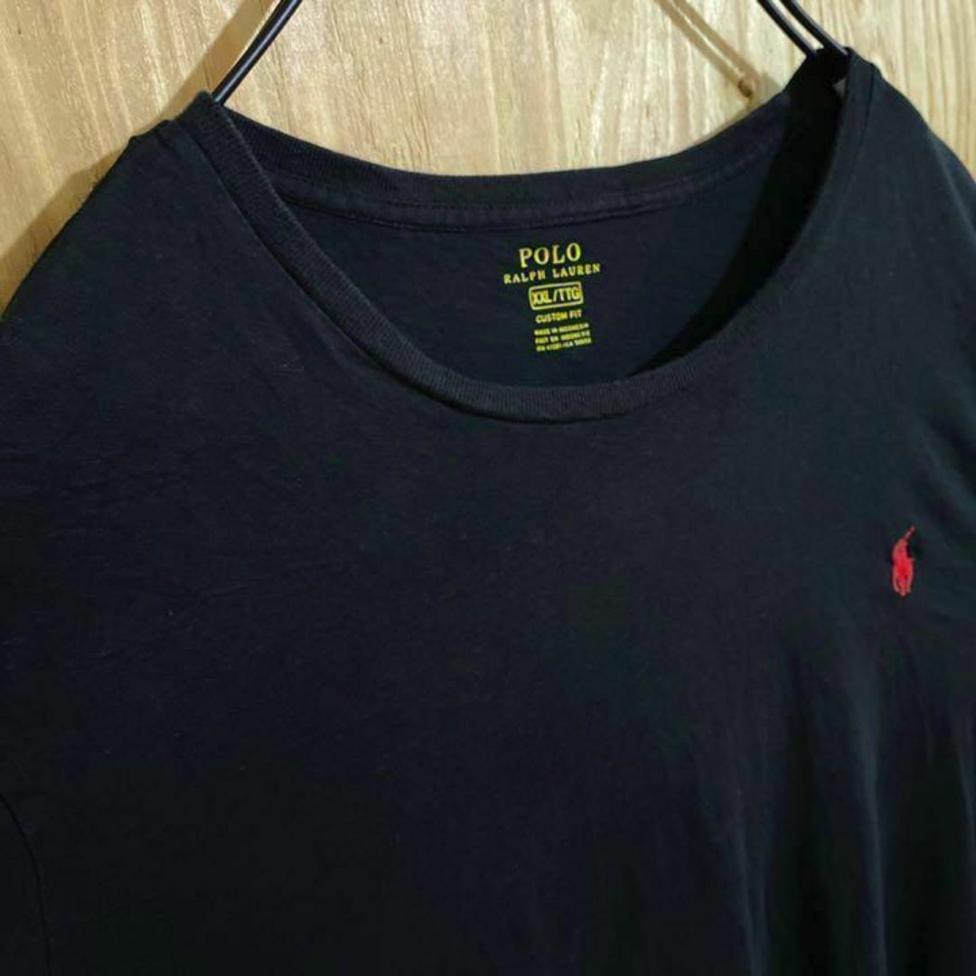 POLO RALPH LAUREN(ポロラルフローレン)のラルフローレン ロゴ Tシャツ ブラック 黒 USA古着 90s 長袖 メンズ メンズのトップス(Tシャツ/カットソー(七分/長袖))の商品写真