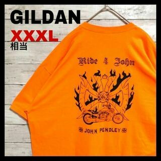 ギルタン(GILDAN)のf69 US古着　半袖Tシャツ　JOHN PENDLEY　バイク　Ride4ロゴ(Tシャツ/カットソー(半袖/袖なし))