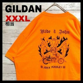 ギルタン(GILDAN)のf69 US古着　半袖Tシャツ　JOHN PENDLEY　バイク　Ride4ロゴ(Tシャツ/カットソー(半袖/袖なし))