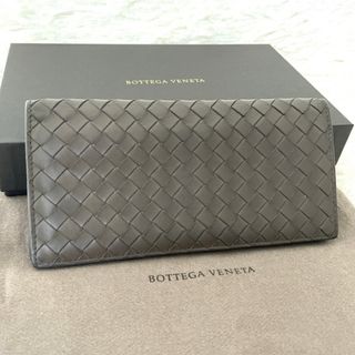 ボッテガヴェネタ(Bottega Veneta)のボッテガ イントレチャート コンチネンタルウォレット グレージュ 二つ折り財布(折り財布)