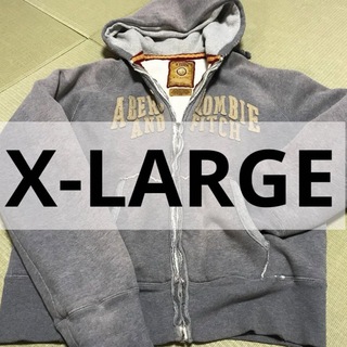 XLARGE - X-LARGE パーカー　グレー　英字