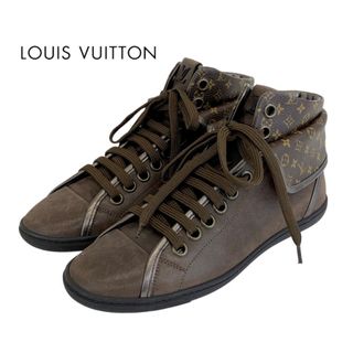 ルイヴィトン(LOUIS VUITTON)のルイヴィトン LOUIS VUITTON モノグラム スニーカー 靴 シューズ レザー ブラウン ハイカットスニーカー(スニーカー)