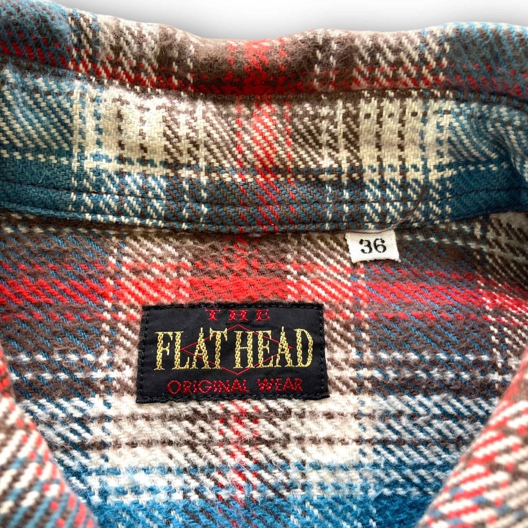 THE FLAT HEAD(フラットヘッド)の【FLAT HEAD】フラットヘッド ネルウエスタンシャツ 長袖チェックシャツ メンズのトップス(シャツ)の商品写真