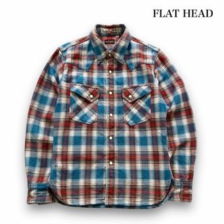 フラットヘッド(THE FLAT HEAD)の【FLAT HEAD】フラットヘッド ネルウエスタンシャツ 長袖チェックシャツ(シャツ)