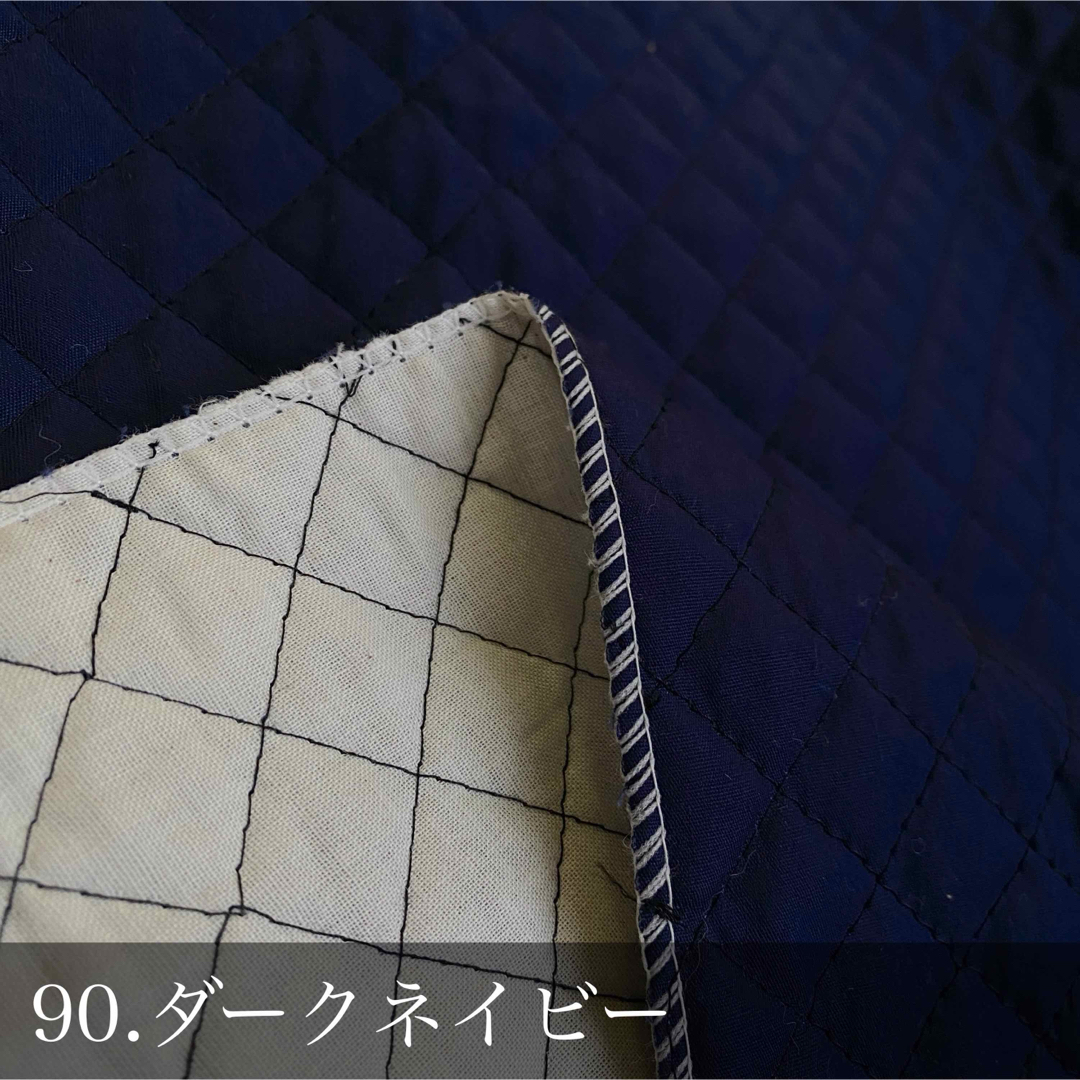 【即納】無地カラーキルト【濃紺】106×100cm キルティング　生地　国産 ハンドメイドの素材/材料(生地/糸)の商品写真