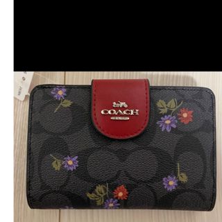 コーチ(COACH)の一斉値下げ。コーチ　フローラル　シグネチャー　花柄　ミディアム　ウォレット(財布)