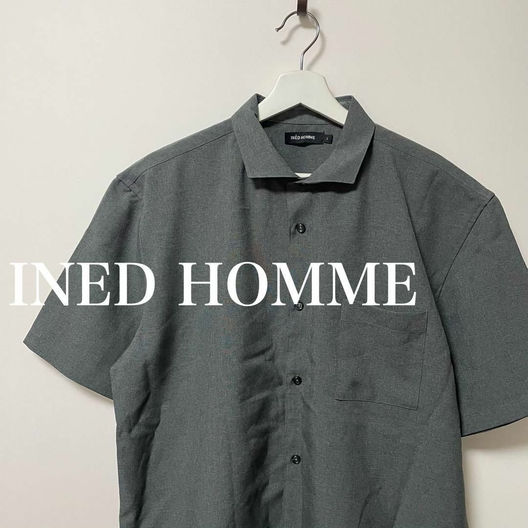 INED(イネド)のINED HOMME  イネド オム　半袖　シャツ　Ｌ メンズのトップス(Tシャツ/カットソー(半袖/袖なし))の商品写真