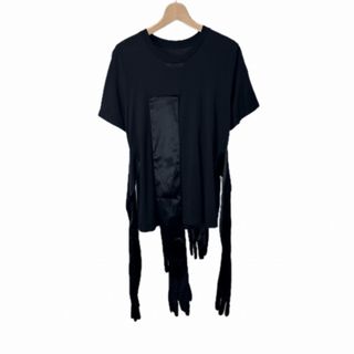 エムエムシックス(MM6)のMM6 22SS 変形Tシャツ S 黒 ブラック S62GD0101(Tシャツ(半袖/袖なし))