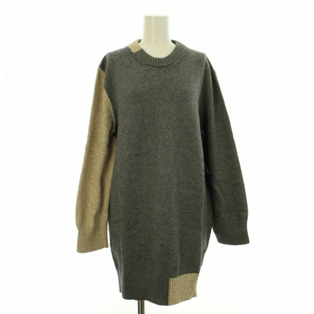 MM6(エムエムシックス)のMM6 Maison Margiela 20AW ロングニット XS グレー 茶 レディースのトップス(ニット/セーター)の商品写真