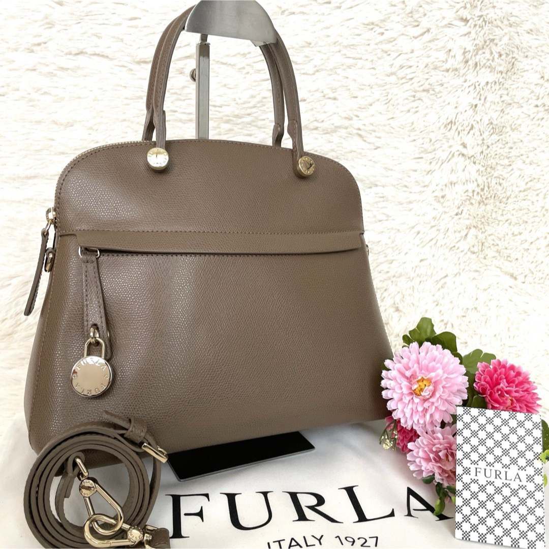 美品★FURLA フルラ パイパー ハンドバッグ 2way レザー ブラウン 茶 | フリマアプリ ラクマ 美品★FURLA フルラ パイパー ハンドバッグ 2way レザー ブラウン 茶 | フリマアプリ ラクマ